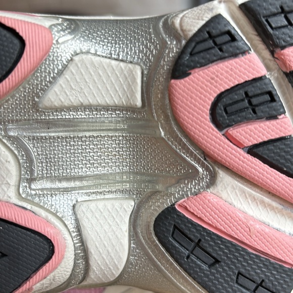 VICTORY easy on/off Athletic shoe WHITE LEATHER/pink by Dr Comfort size 8.5 XW - Picture 5 of 10